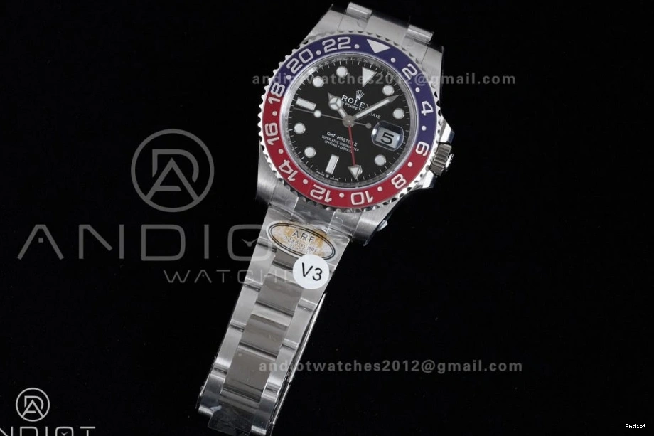 SH3285 Pepsi BLRO Edition Master Best Oyster New V3 On II GMT (UV 126710 SS Bezel 904L Upgraded) Bracelet ARF 1:1 0701